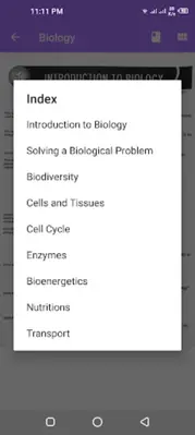 Biology IX android App screenshot 0